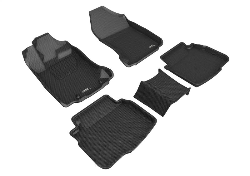 3D MAXpider 20-22 Subaru Legacy / Outback KAGU Floor Mat 1st & 2nd Row  (Black)