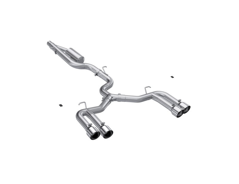 S4620304 3-Inch Cat-Back, Race Profile, Quad Rear Exit Exhaust, S4620304