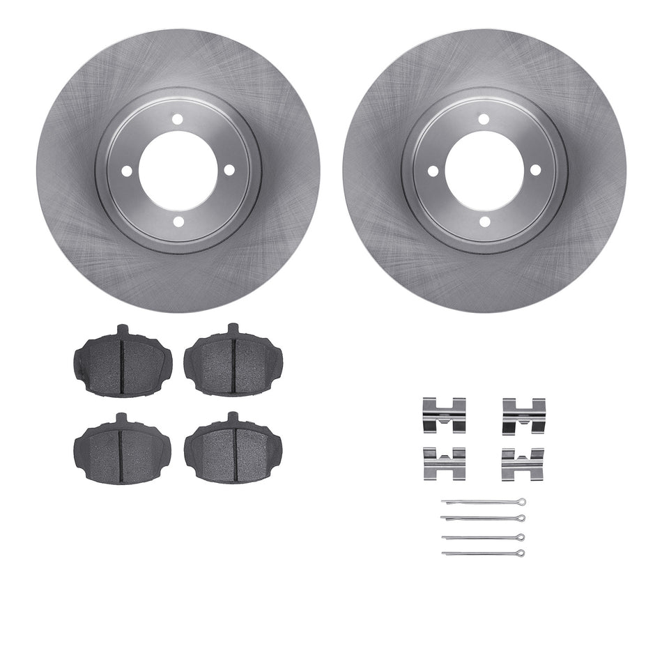 6512-64001 DFC Rotors with 5000 Advanced Brake Pads includes Hardware