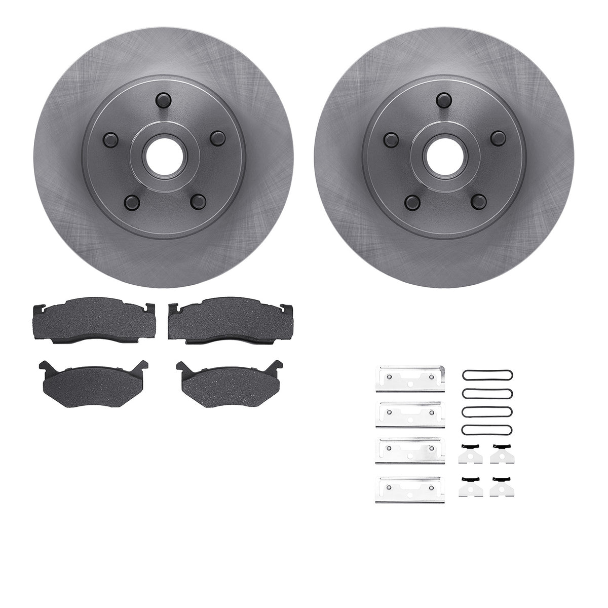 6512-39035 DFC Rotors with 5000 Advanced Brake Pads includes Hardware