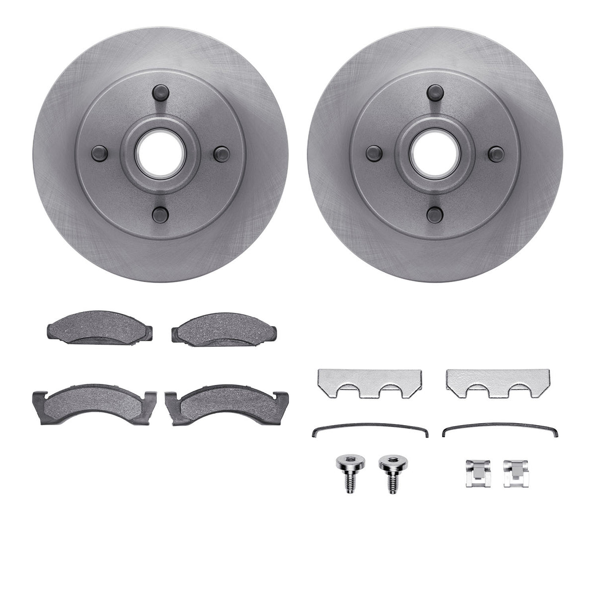 6512-55049 DFC Rotors with 5000 Advanced Brake Pads includes Hardware