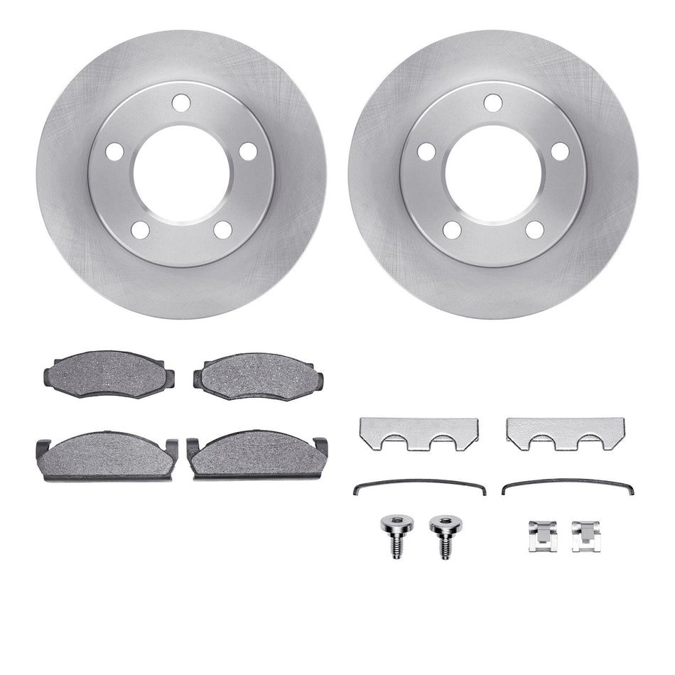 6512-42076 DFC Rotors with 5000 Advanced Brake Pads includes Hardware