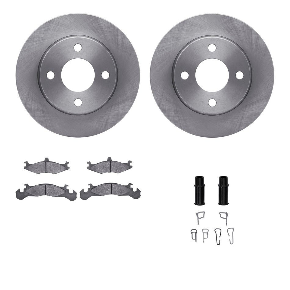 6512-40167 DFC Rotors with 5000 Advanced Brake Pads includes Hardware