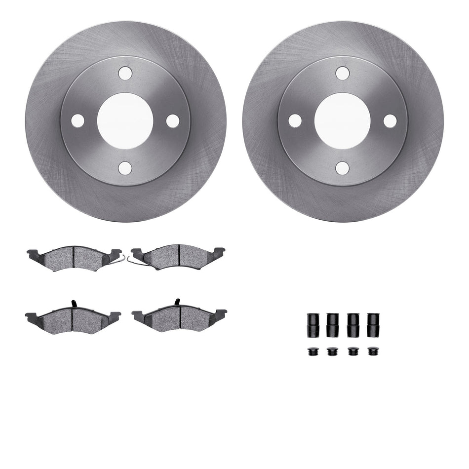 6512-55031 DFC Rotors with 5000 Advanced Brake Pads includes Hardware