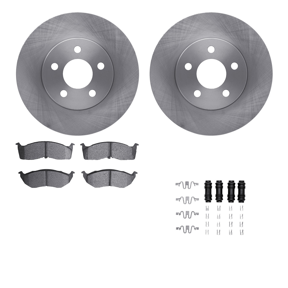 6512-40127 DFC Rotors with 5000 Advanced Brake Pads includes Hardware