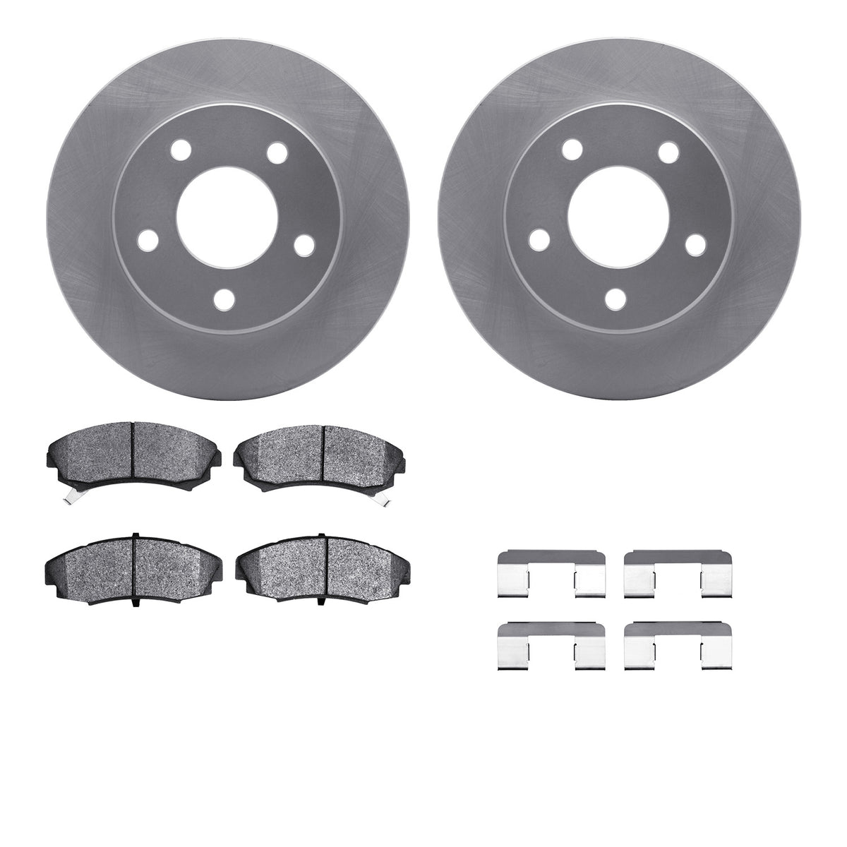 4512-45036 DFC Geospec Rotors with 5000 Advanced Brake Pads includes Hardware