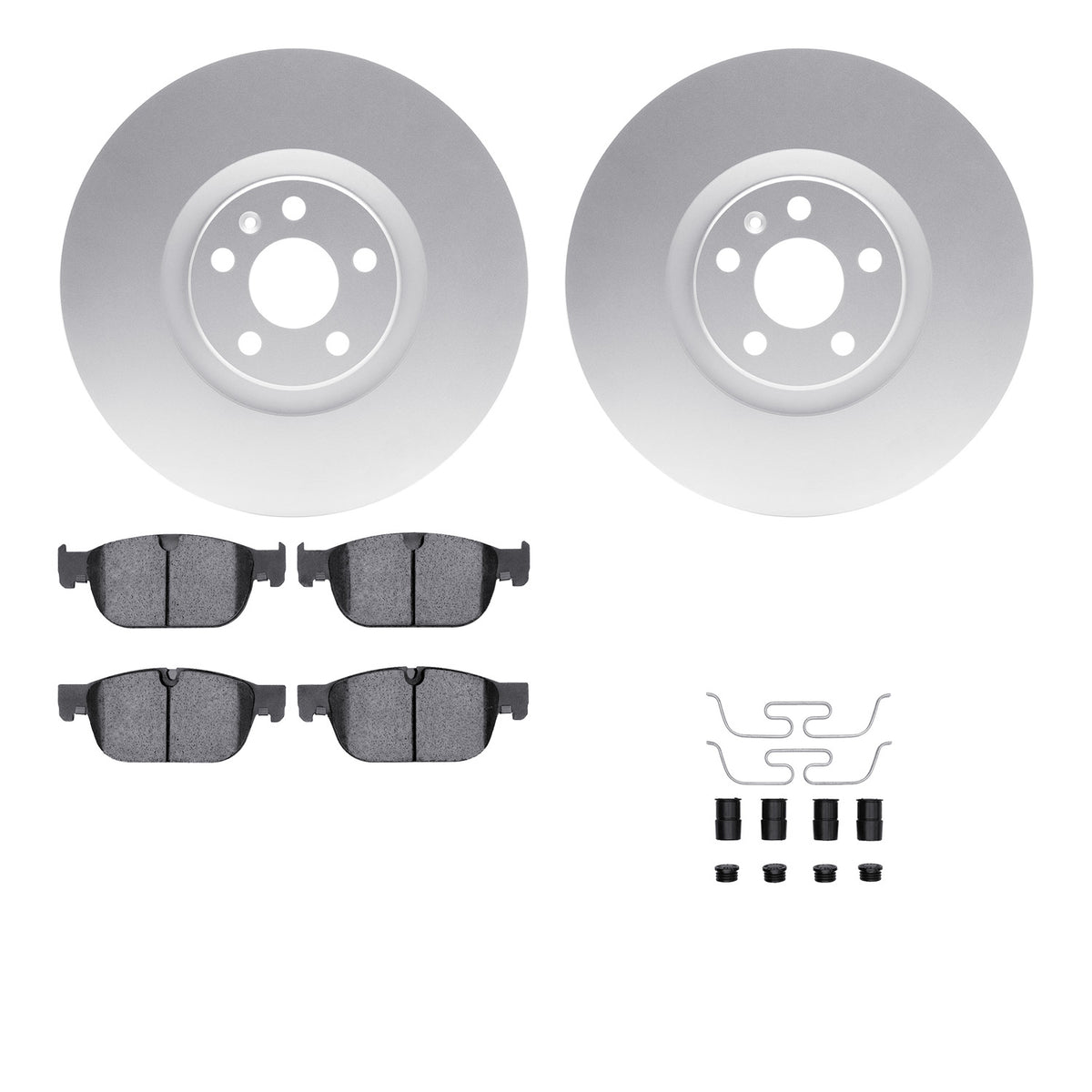 4512-27106 DFC Geospec Rotors with 5000 Advanced Brake Pads includes Hardware