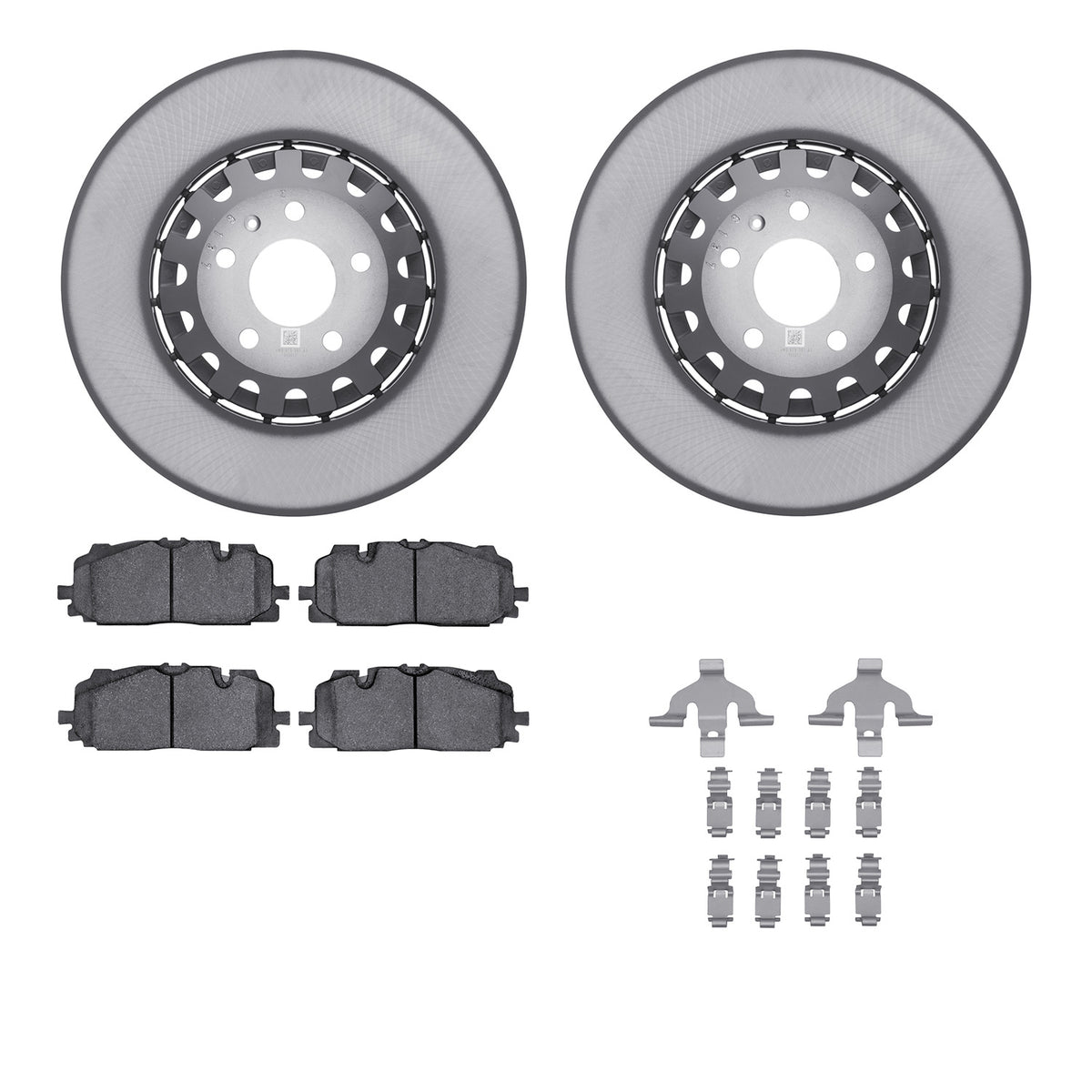 4612-73050 DFC Geospec Rotors with EURO 5000 Ceramic Brake Pads includes Hardware