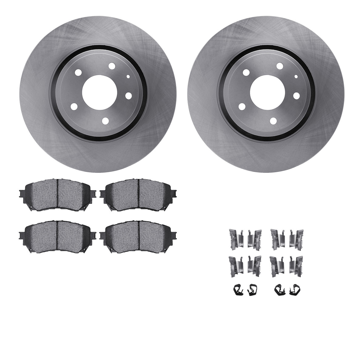 6512-80348 DFC Rotors with 5000 Advanced Brake Pads includes Hardware