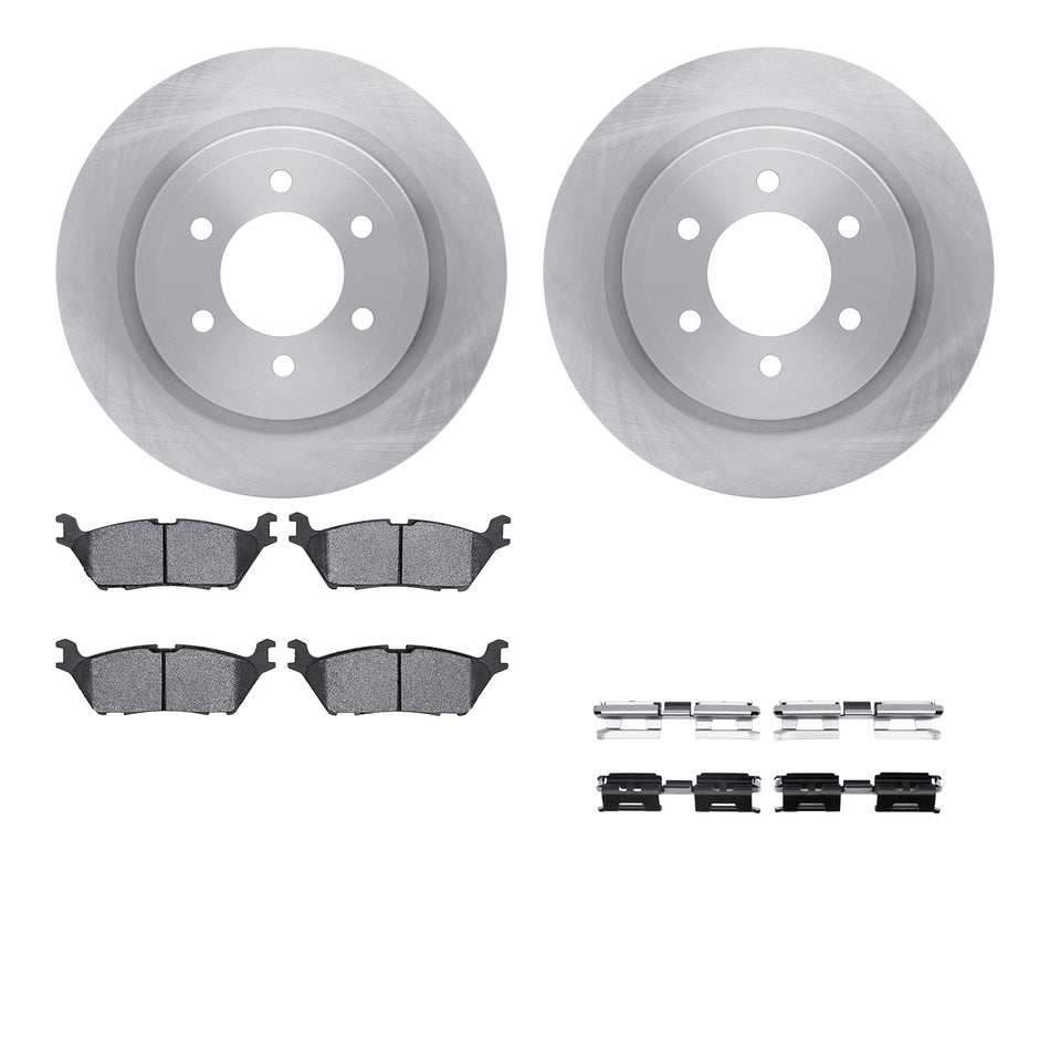 6512-99804 DFC Rotors with 5000 Advanced Brake Pads includes Hardware