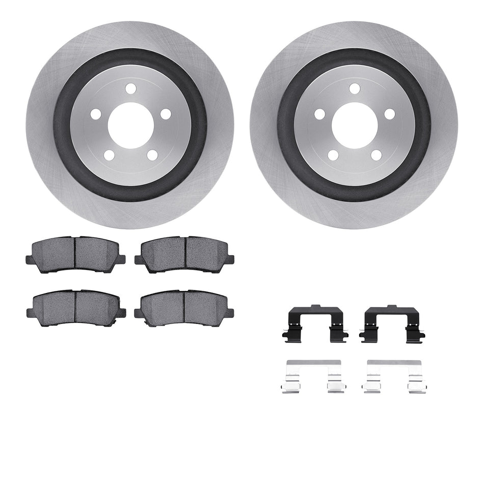 6512-99148 DFC Rotors with 5000 Advanced Brake Pads includes Hardware