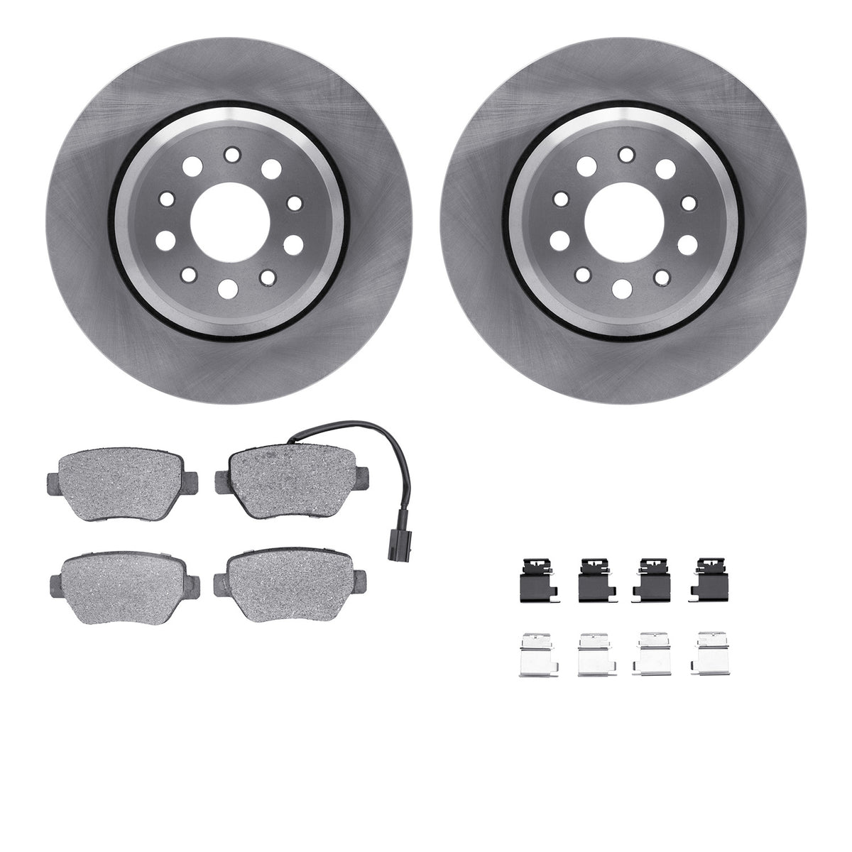 6512-79007 DFC Rotors with 5000 Advanced Brake Pads includes Hardware
