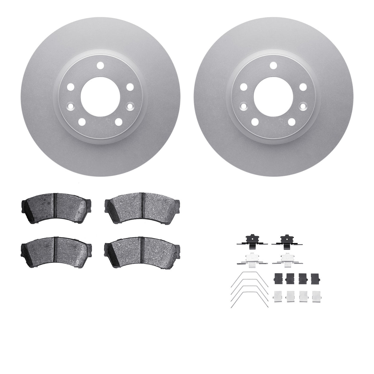 4512-99041 DFC Geospec Rotors with 5000 Advanced Brake Pads includes Hardware