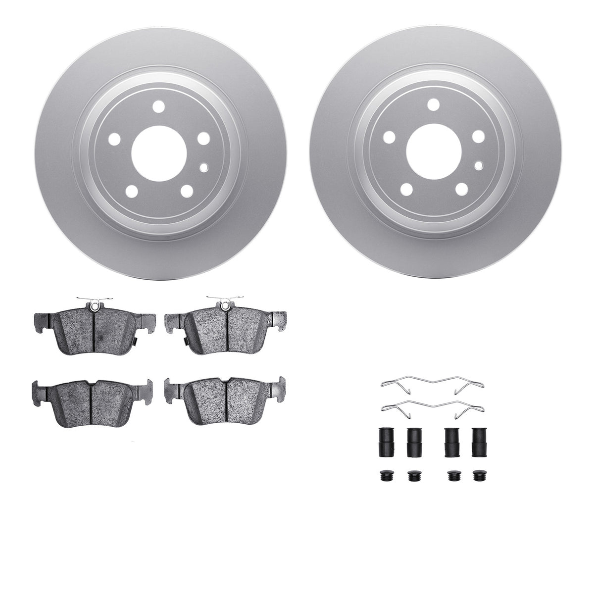4512-99063 DFC Geospec Rotors with 5000 Advanced Brake Pads includes Hardware