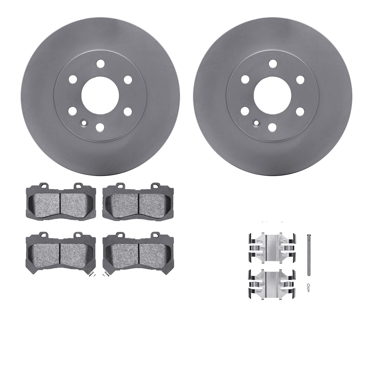 4512-48144 DFC Geospec Rotors with 5000 Advanced Brake Pads includes Hardware