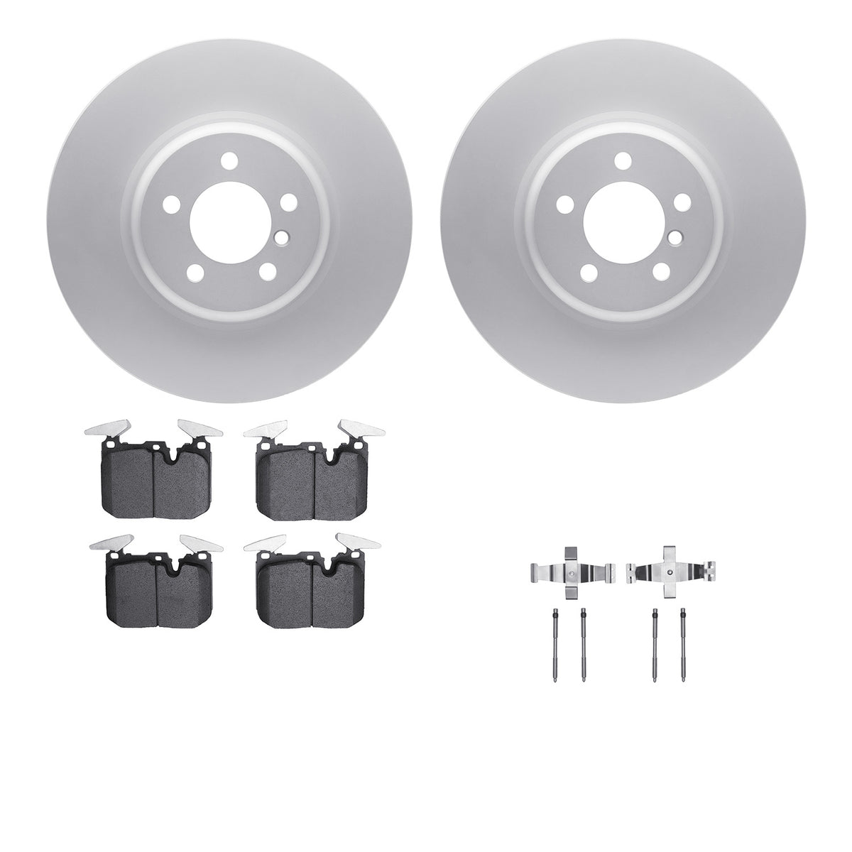 4512-31253 DFC Geospec Rotors with 5000 Advanced Brake Pads includes Hardware