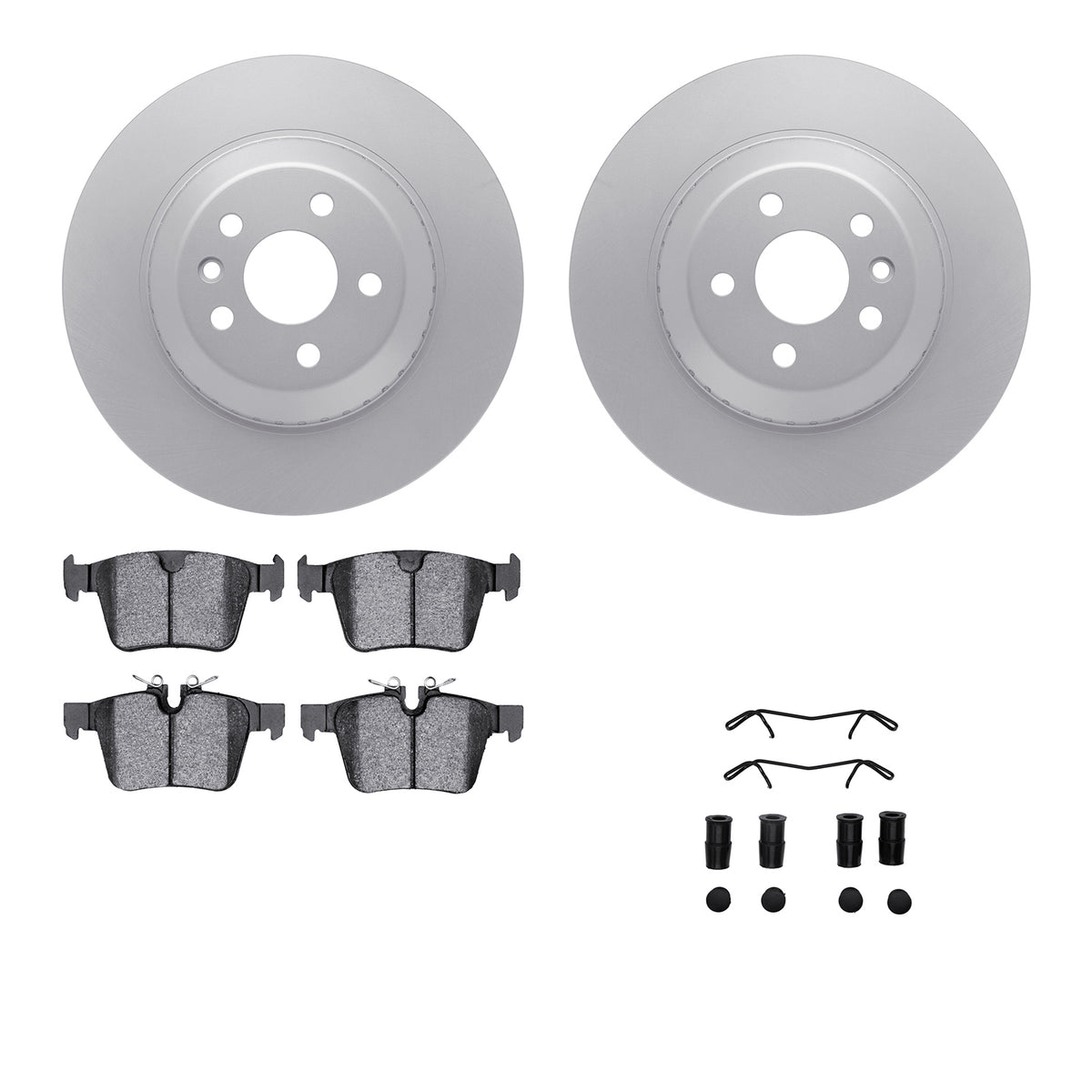 4612-11031 DFC Geospec Rotors with EURO 5000 Ceramic Brake Pads includes Hardware