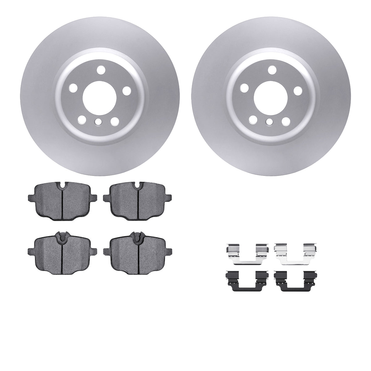 4612-31075 DFC Geospec Rotors with EURO 5000 Ceramic Brake Pads includes Hardware