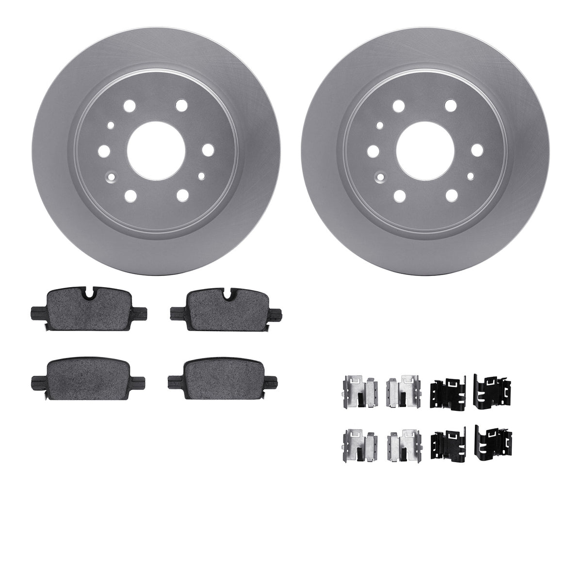 4512-47126 DFC Geospec Rotors with 5000 Advanced Brake Pads includes Hardware