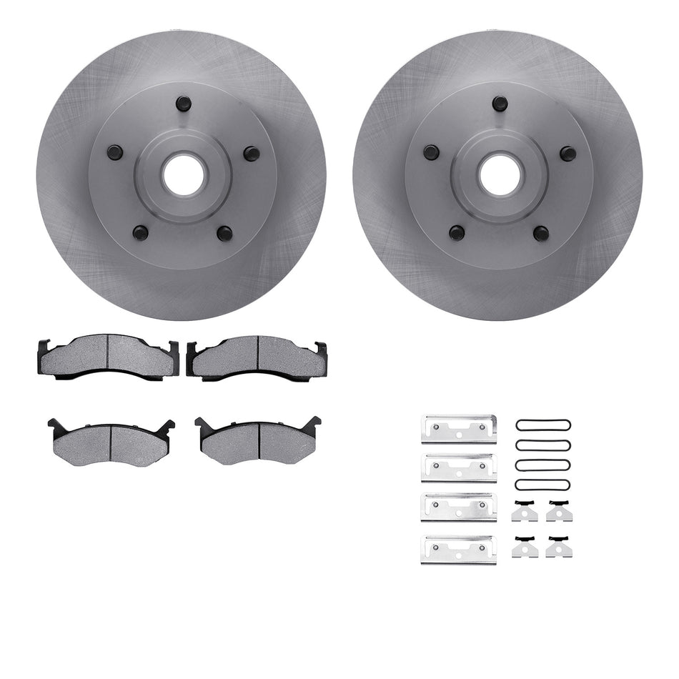 6512-40327 DFC Rotors with 5000 Advanced Brake Pads includes Hardware
