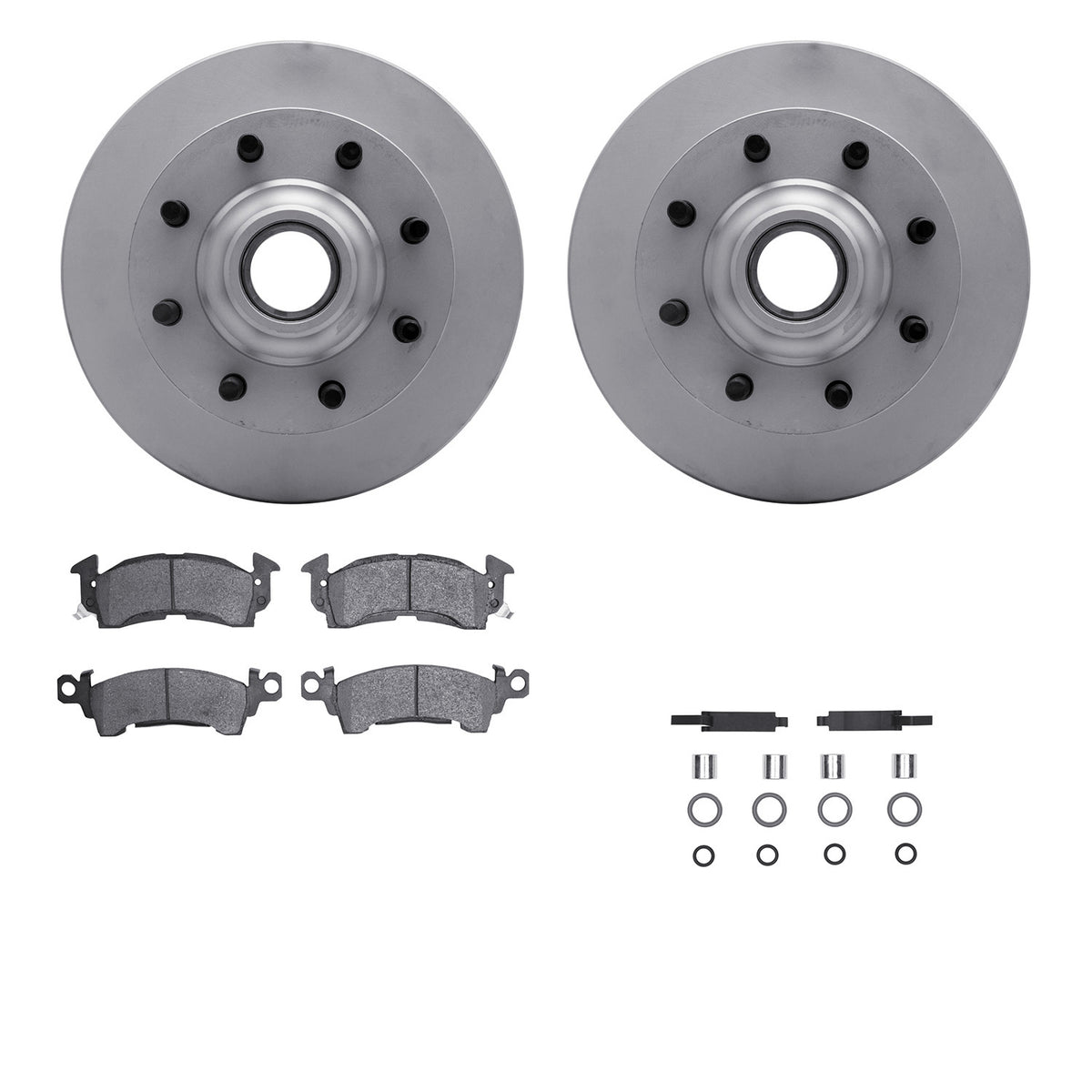 4212-48077 DFC Geospec Rotors with Heavy Duty Brake Pads includes Hardware