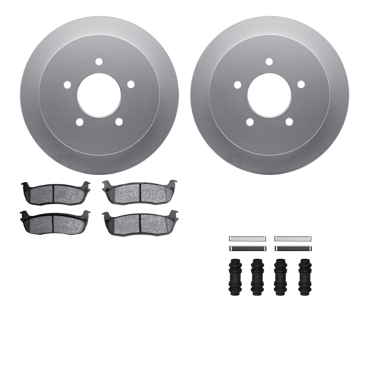 4212-99152 DFC Geospec Rotors with Heavy Duty Brake Pads includes Hardware