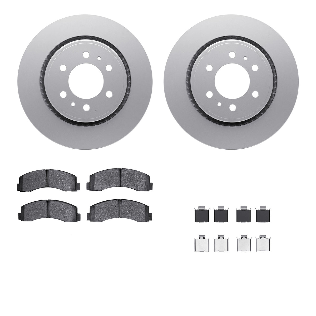 4212-99196 DFC Geospec Rotors with Heavy Duty Brake Pads includes Hardware