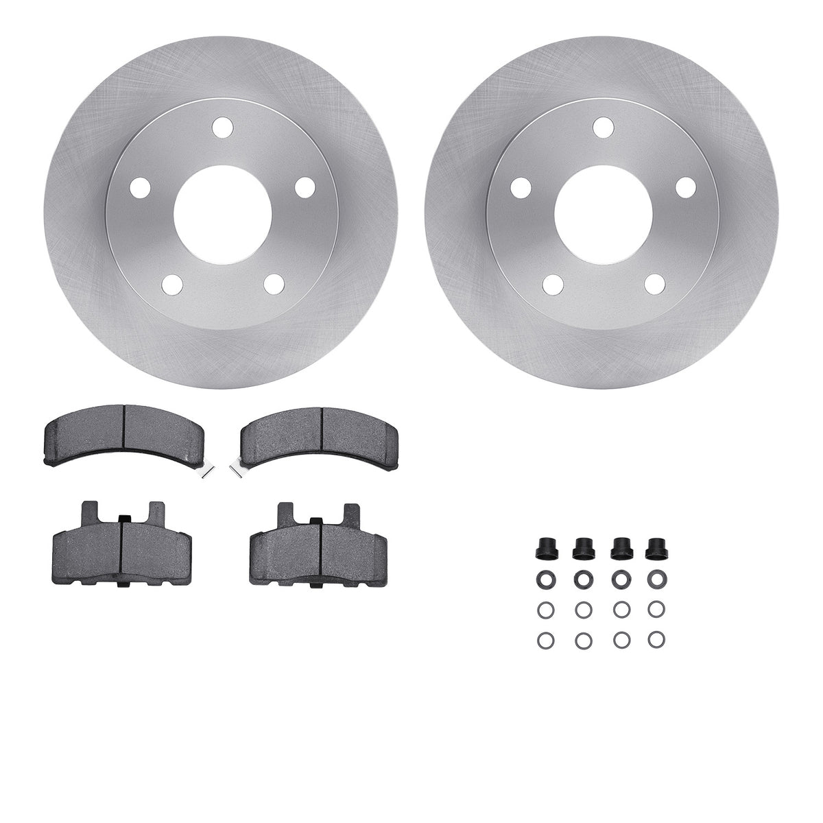 6512-40367 DFC Rotors with 5000 Advanced Brake Pads includes Hardware
