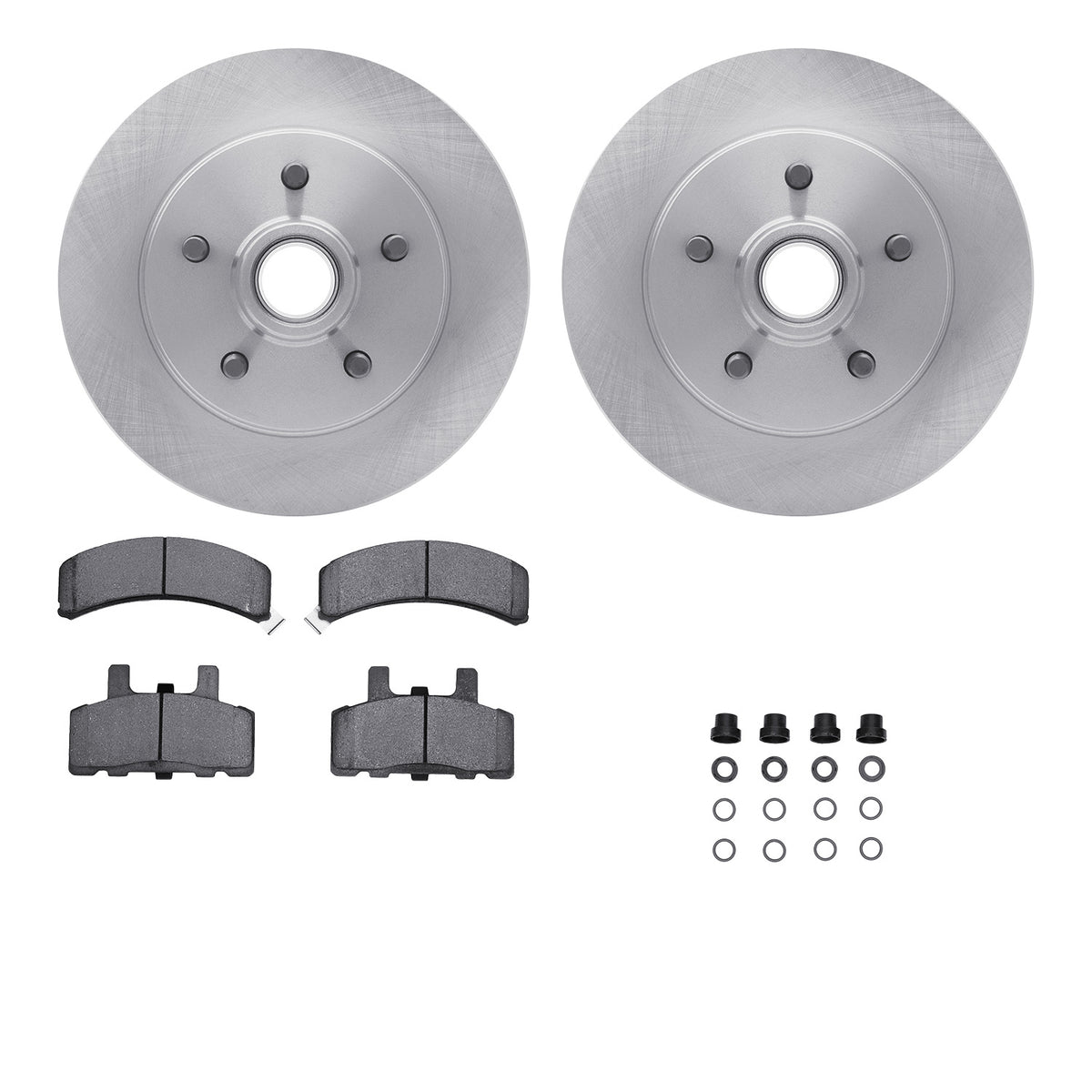 6512-48127 DFC Rotors with 5000 Advanced Brake Pads includes Hardware