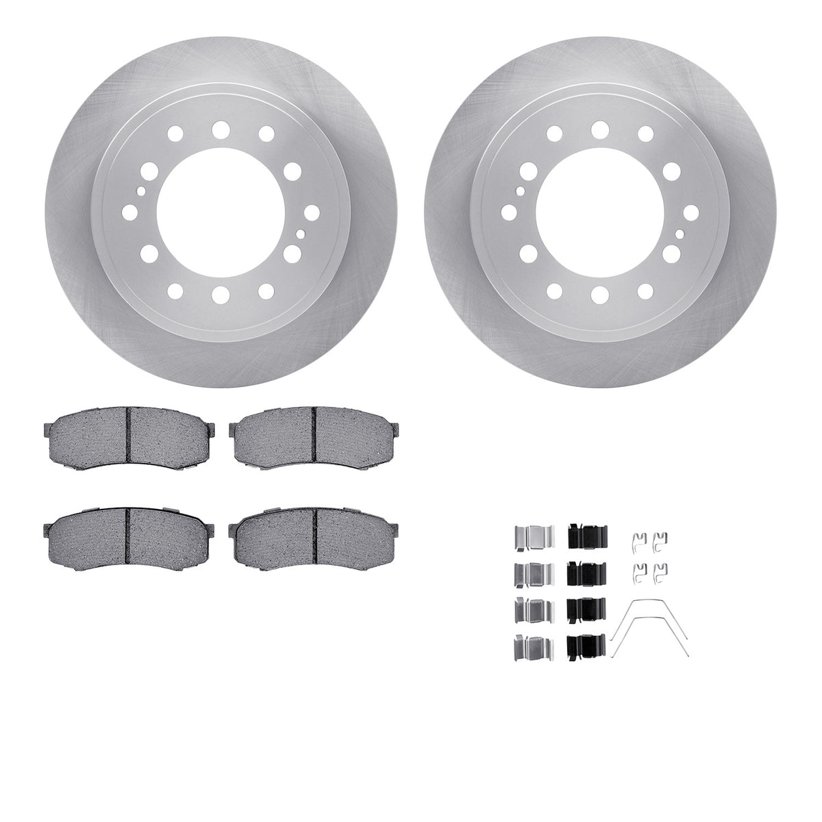6512-76695 DFC Rotors with 5000 Advanced Brake Pads includes Hardware
