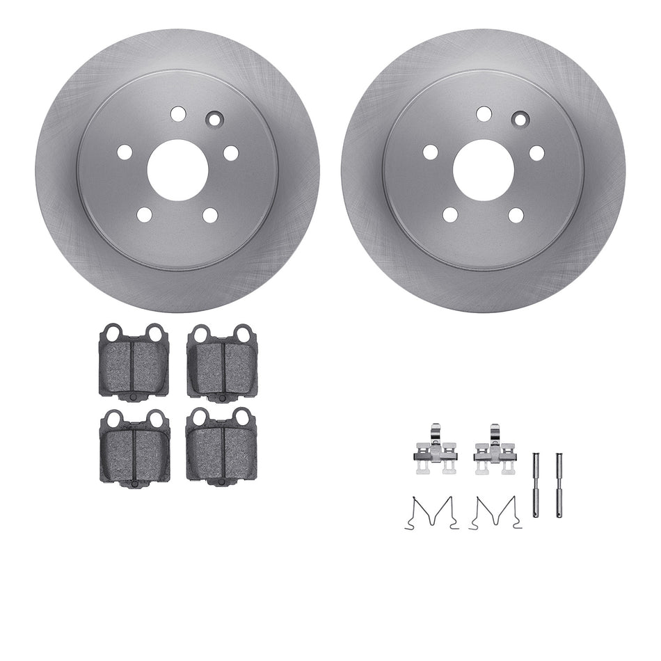 6512-75067 DFC Rotors with 5000 Advanced Brake Pads includes Hardware