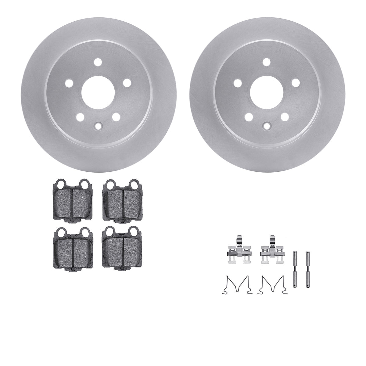 4512-75042 DFC Geospec Rotors with 5000 Advanced Brake Pads includes Hardware