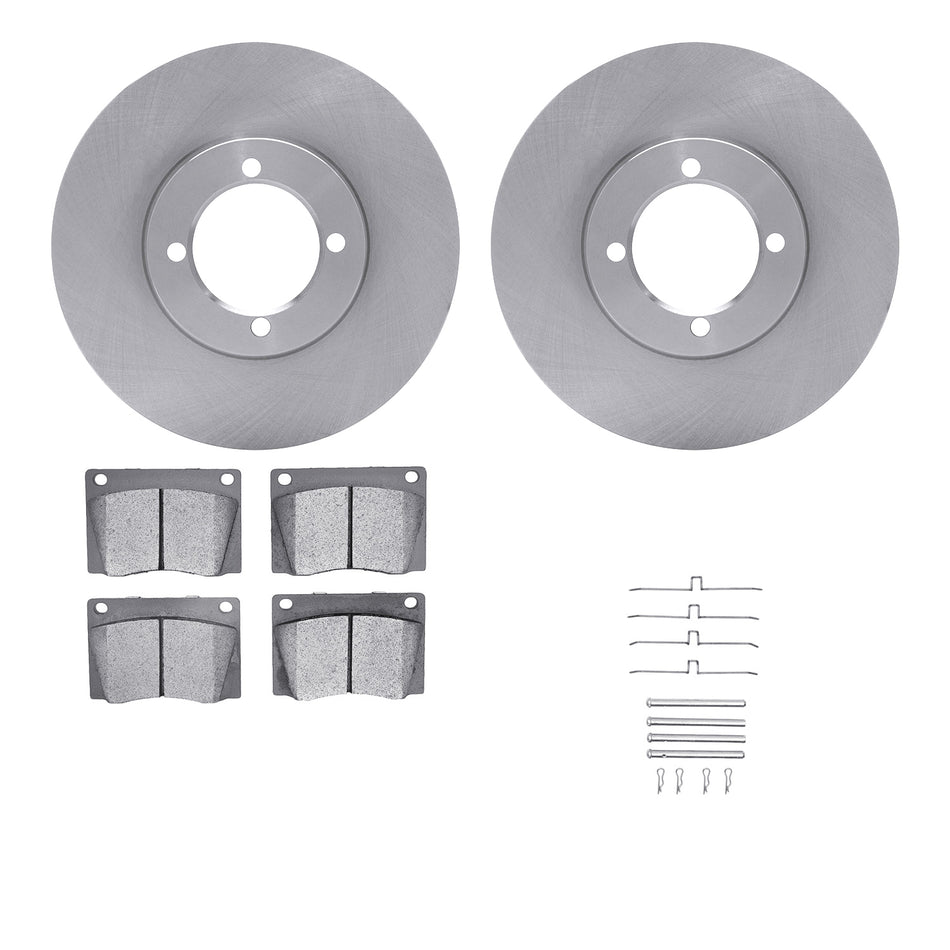 6512-22010 DFC Rotors with 5000 Advanced Brake Pads includes Hardware
