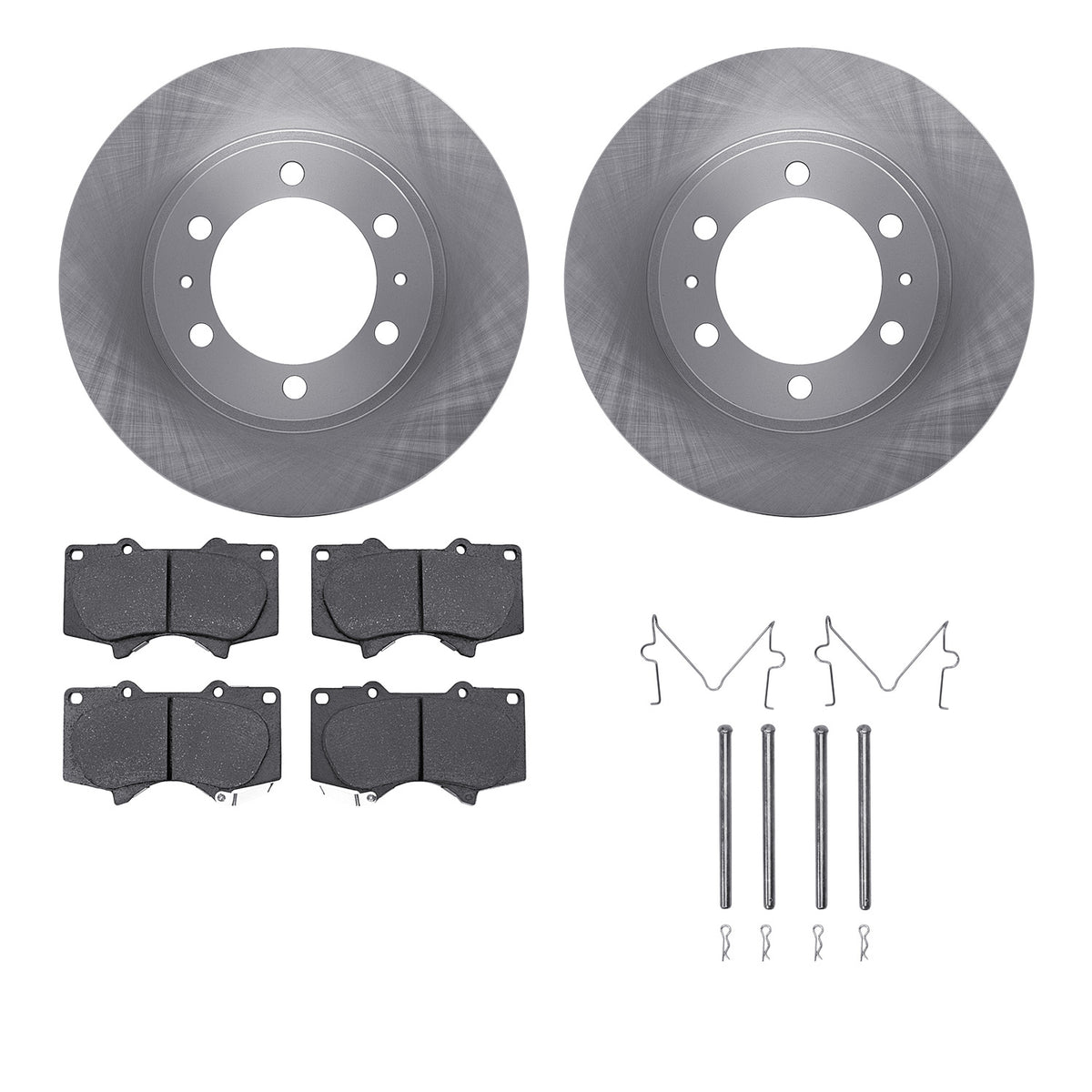 6512-76647 DFC Rotors with 5000 Advanced Brake Pads includes Hardware