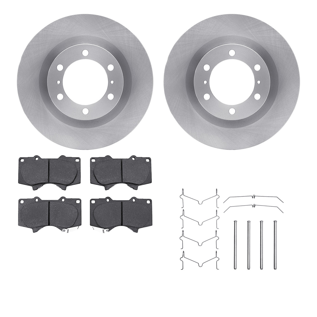 6512-76692 DFC Rotors with 5000 Advanced Brake Pads includes Hardware