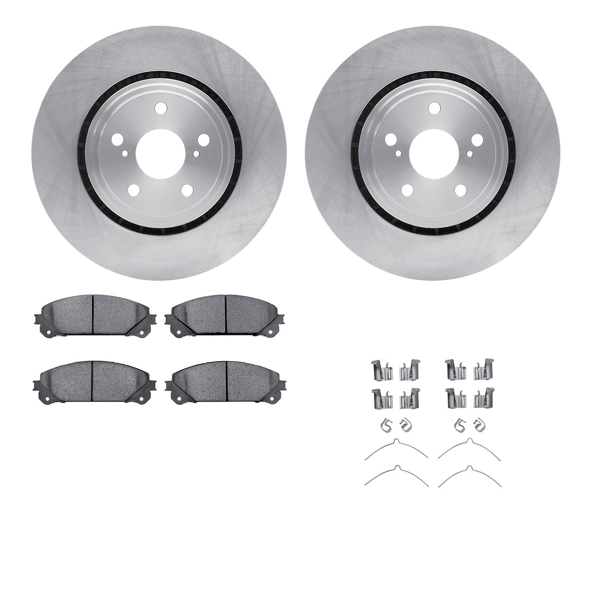 6512-76678 DFC Rotors with 5000 Advanced Brake Pads includes Hardware