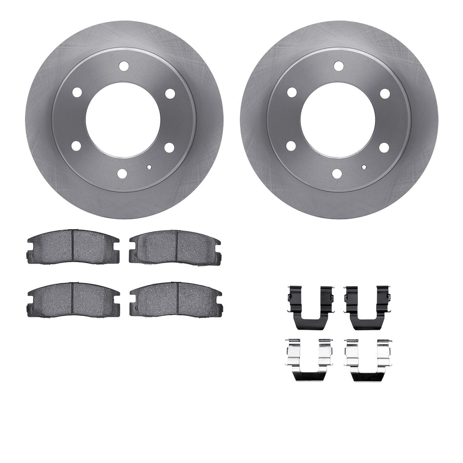 6512-37021 DFC Rotors with 5000 Advanced Brake Pads includes Hardware