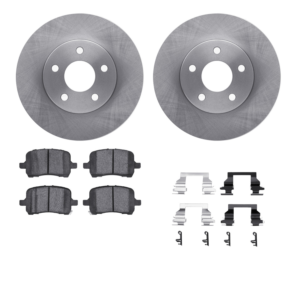 6512-47185 DFC Rotors with 5000 Advanced Brake Pads includes Hardware