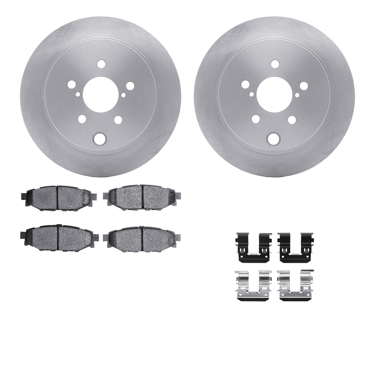 6512-13165 DFC Rotors with 5000 Advanced Brake Pads includes Hardware