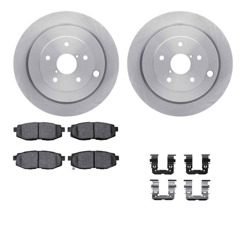 6512-13207 DFC Rotors with 5000 Advanced Brake Pads includes Hardware