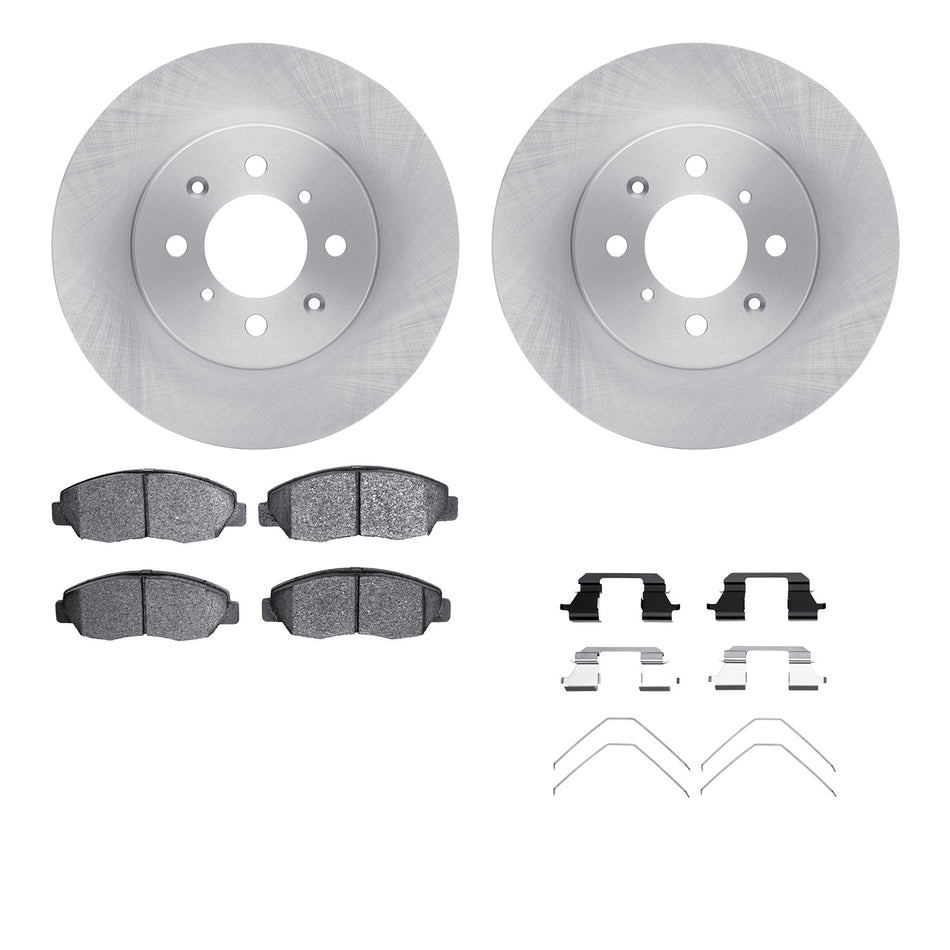 6512-59198 DFC Rotors with 5000 Advanced Brake Pads includes Hardware
