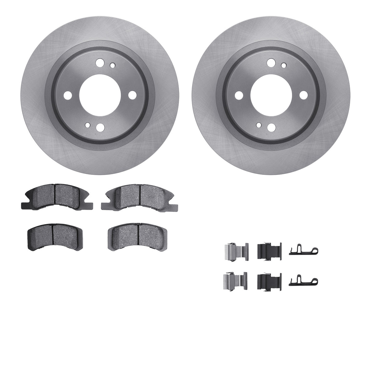 6512-72323 DFC Rotors with 5000 Advanced Brake Pads includes Hardware