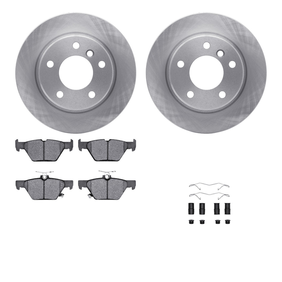 6512-13182 DFC Rotors with 5000 Advanced Brake Pads includes Hardware