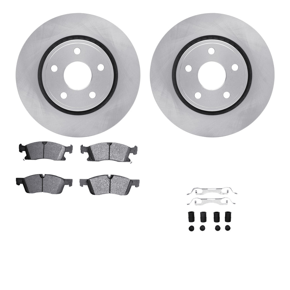 6512-42064 DFC Rotors with 5000 Advanced Brake Pads includes Hardware