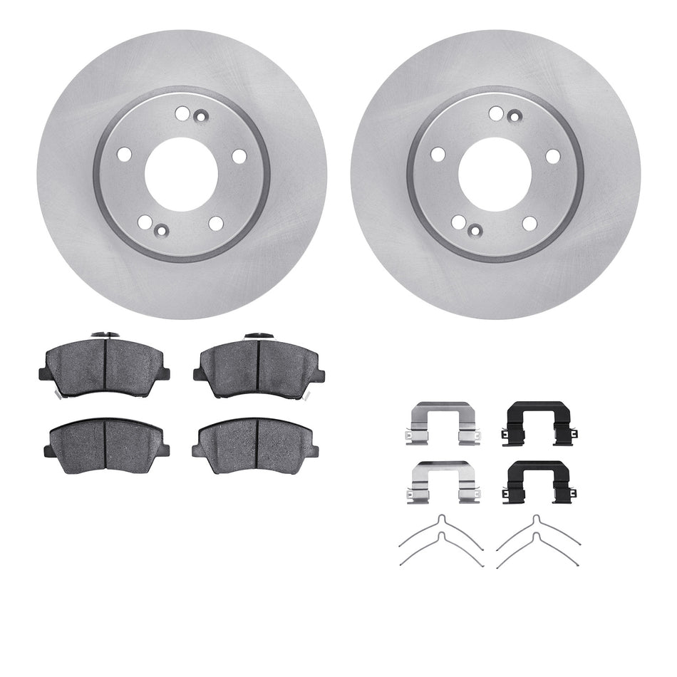 6512-03341 DFC Rotors with 5000 Advanced Brake Pads includes Hardware