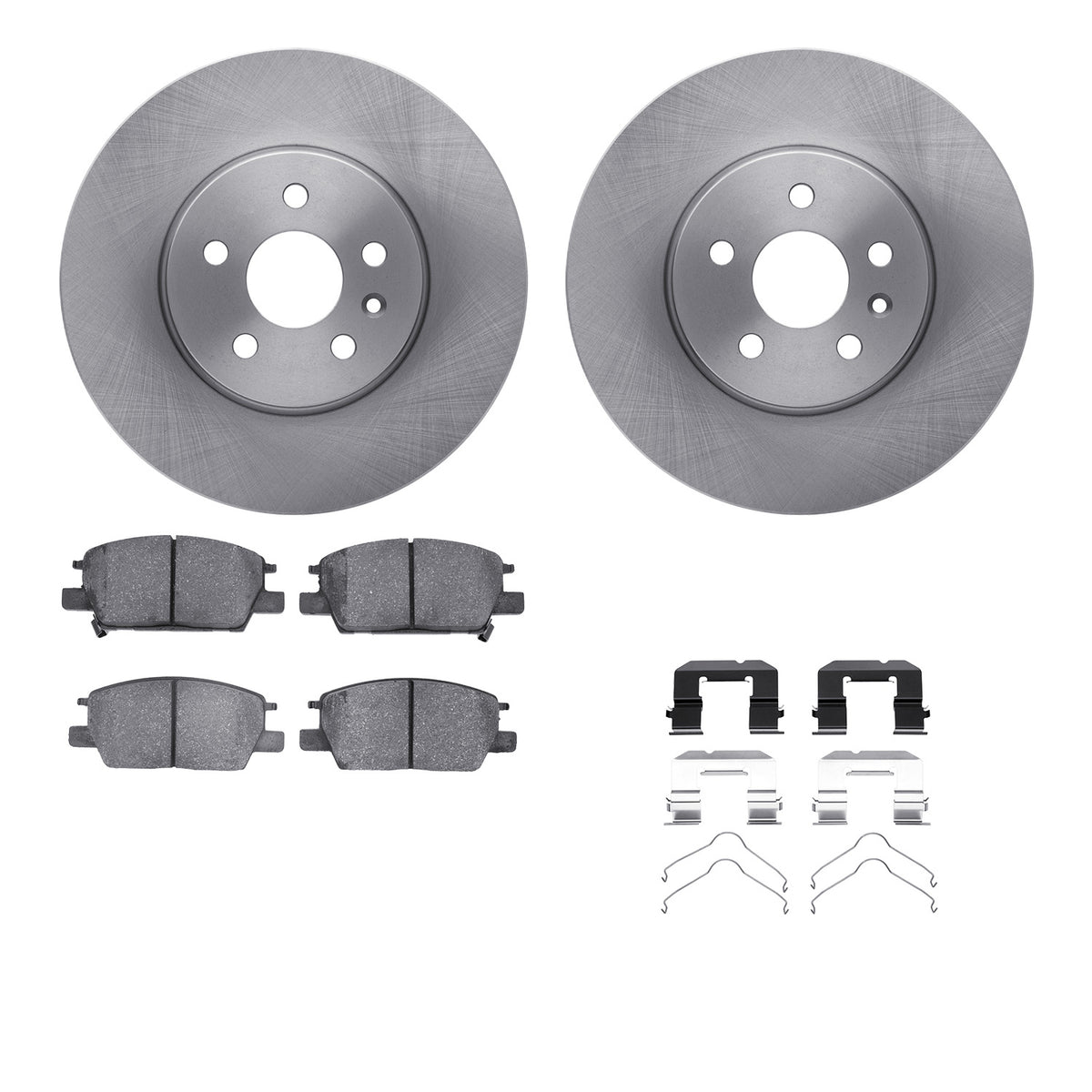 6512-45158 DFC Rotors with 5000 Advanced Brake Pads includes Hardware