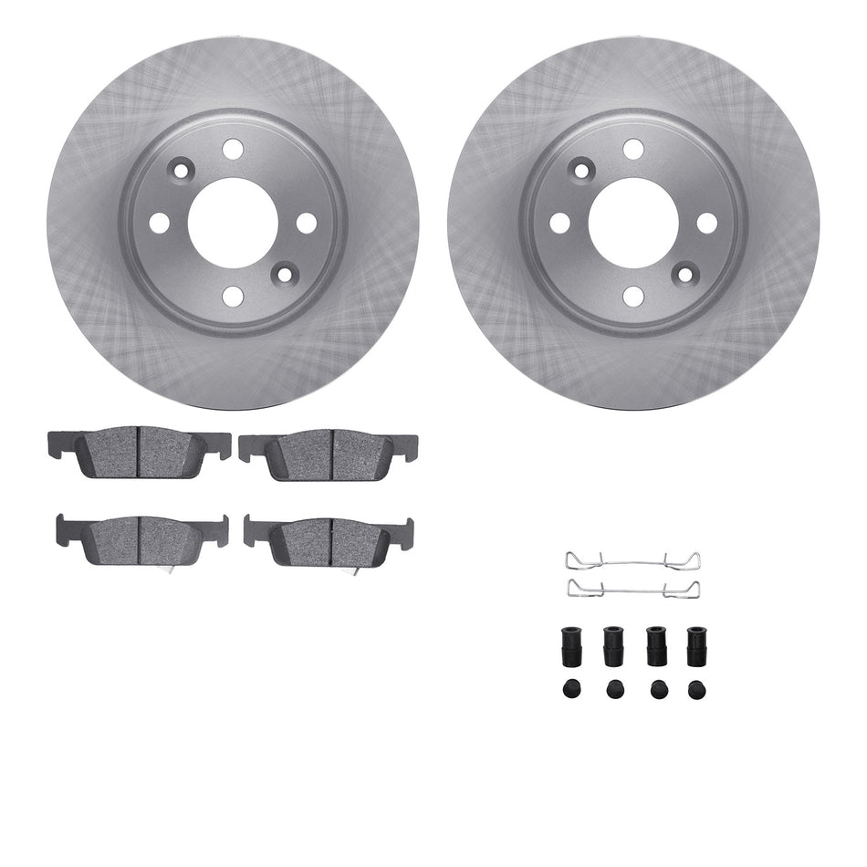 6512-63578 DFC Rotors with 5000 Advanced Brake Pads includes Hardware