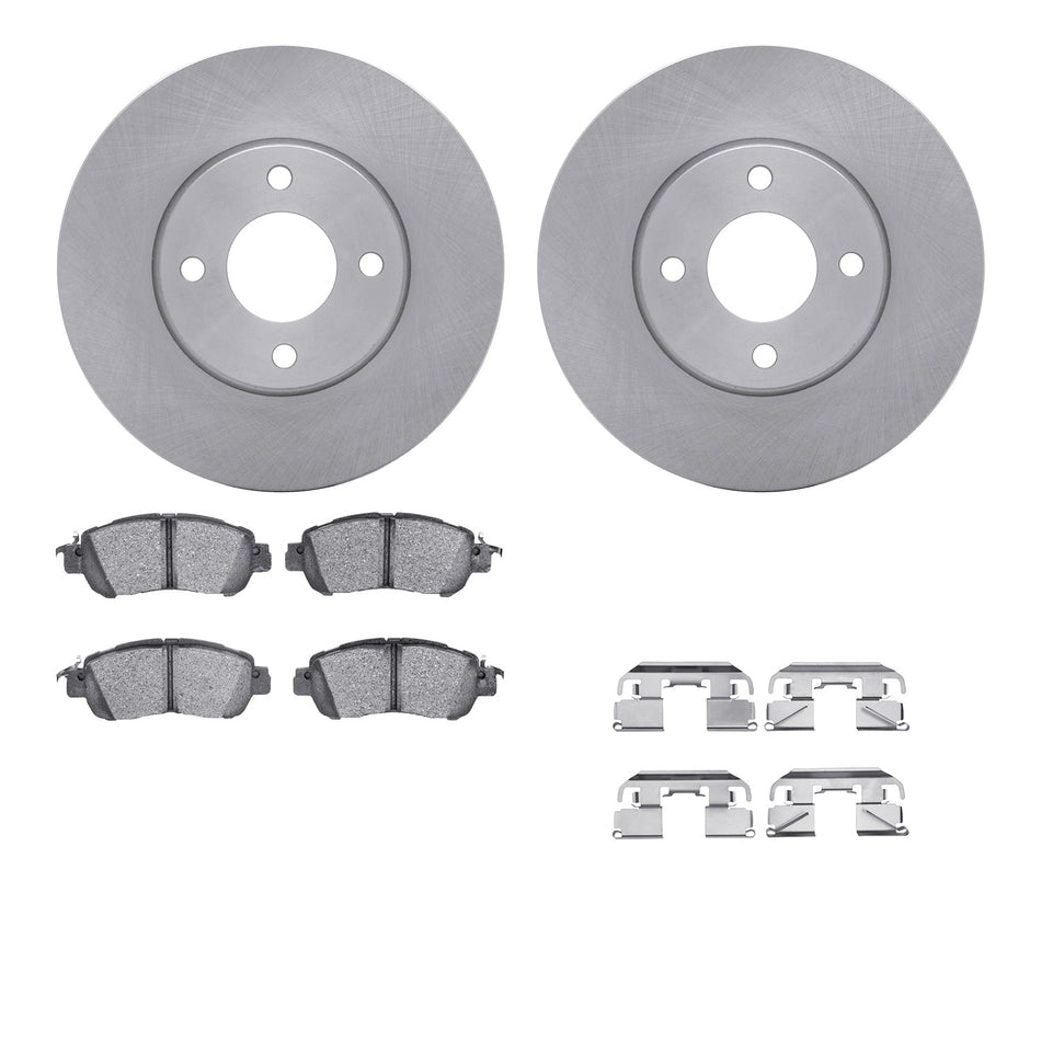 6512-67552 DFC Rotors with 5000 Advanced Brake Pads includes Hardware