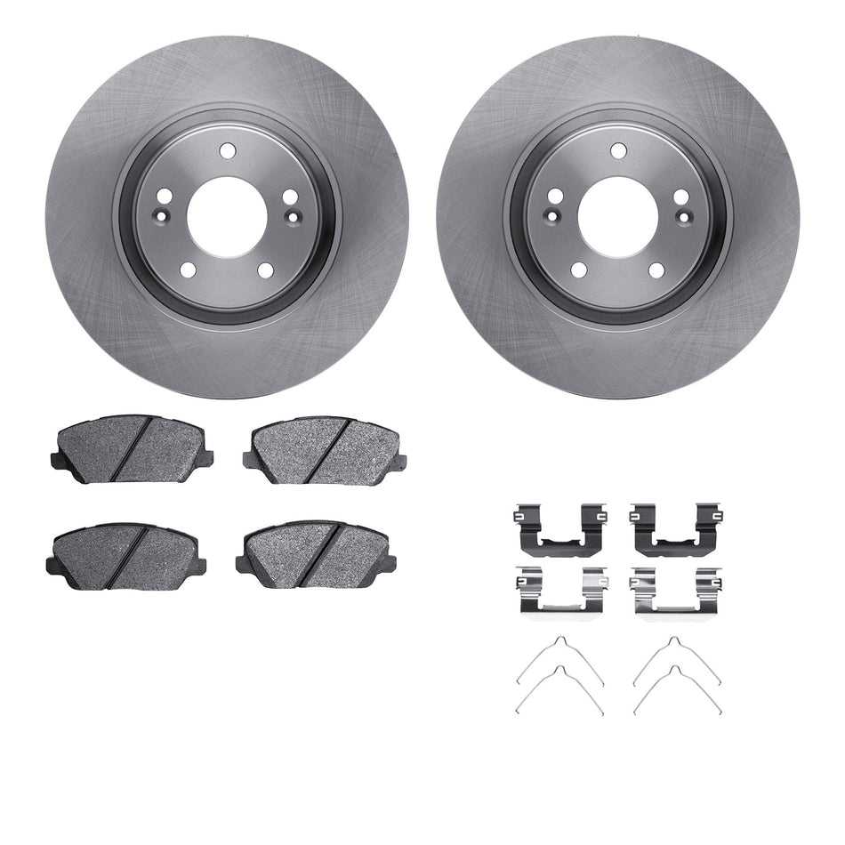 6512-21176 DFC Rotors with 5000 Advanced Brake Pads includes Hardware