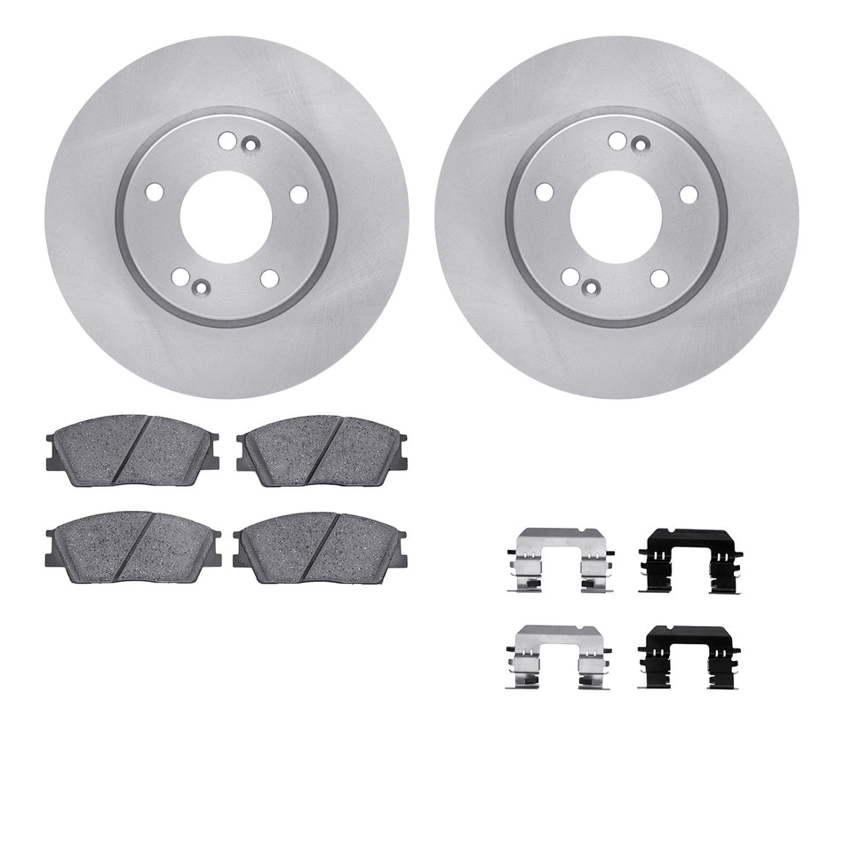 6512-03000 DFC Rotors with 5000 Advanced Brake Pads includes Hardware